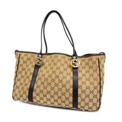 Gucci Tote Bag GG Canvas Interlocking G 232957 Brown Women's