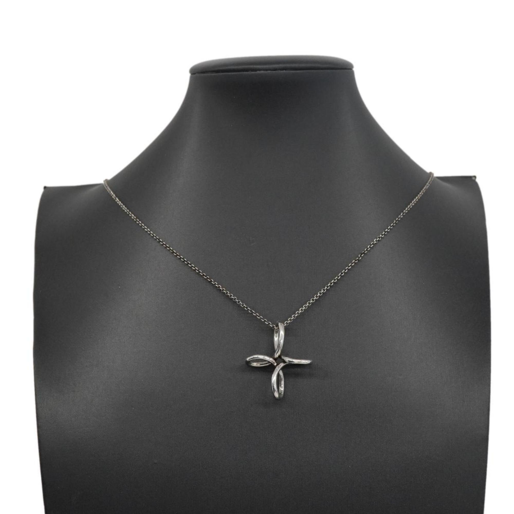 Tiffany Necklace Infinity Cross 925 Silver Women's