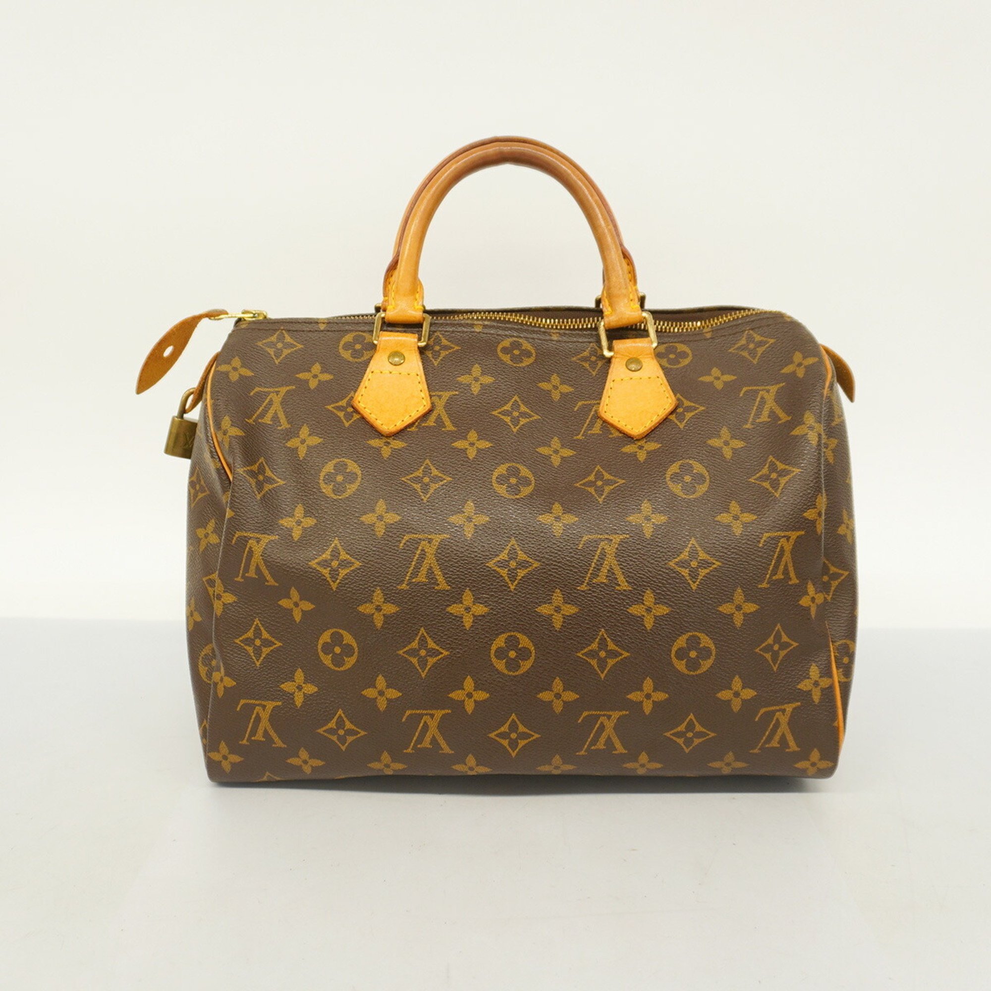 Louis Vuitton Handbag Monogram Speedy 30 M41108 Brown Ladies