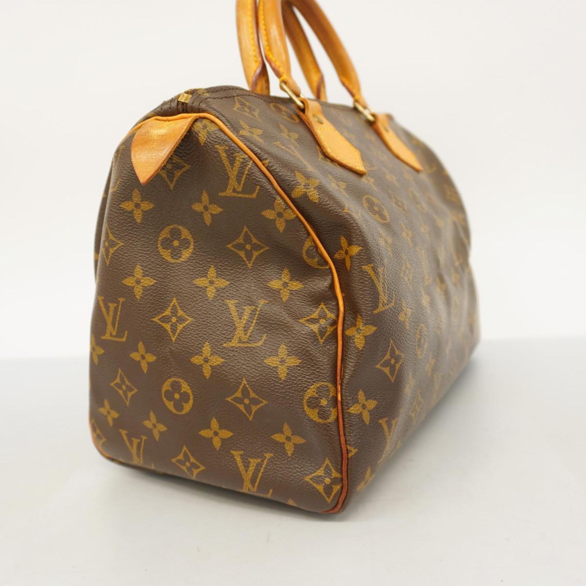 Louis Vuitton Handbag Monogram Speedy 30 M41108 Brown Ladies