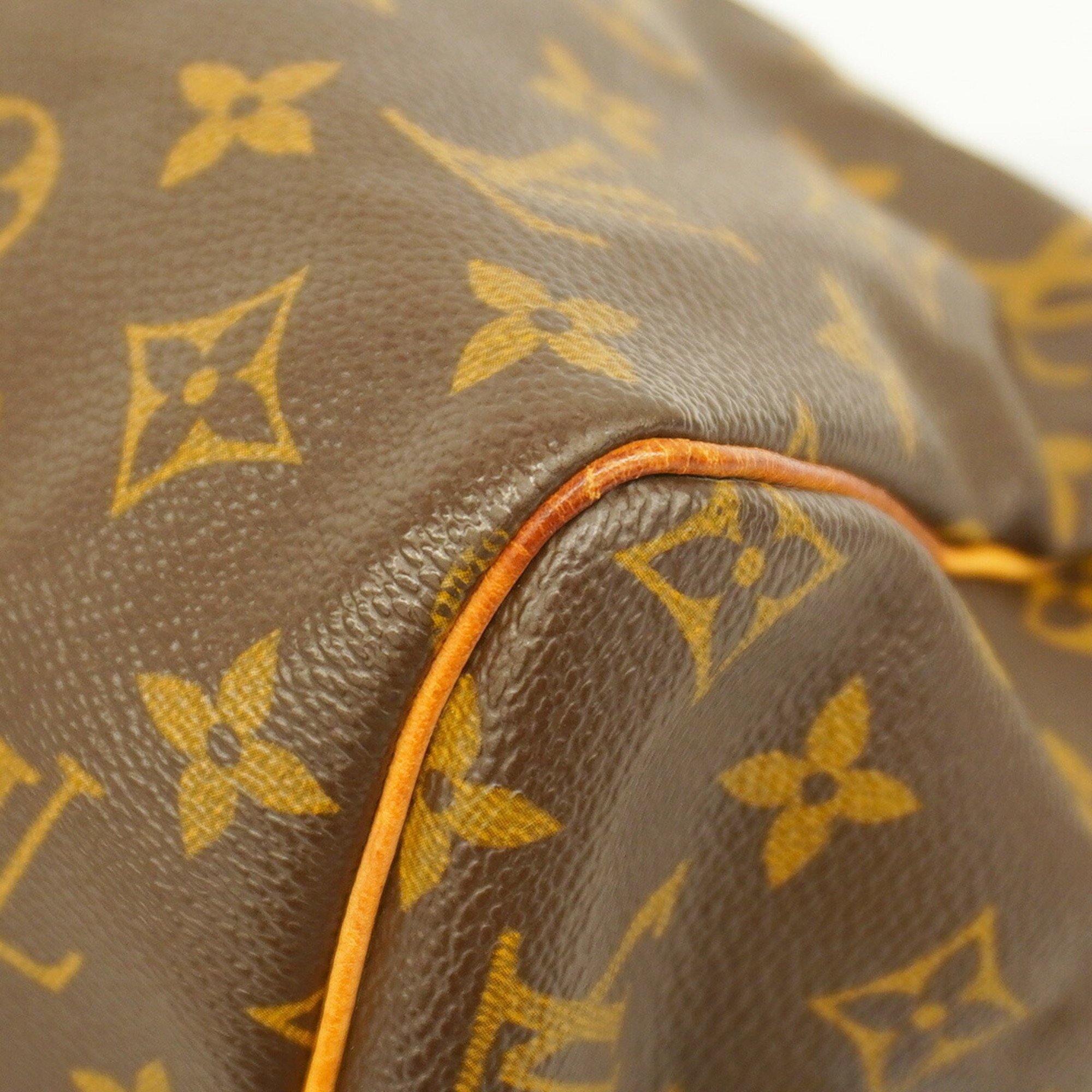 Louis Vuitton Handbag Monogram Speedy 30 M41108 Brown Ladies