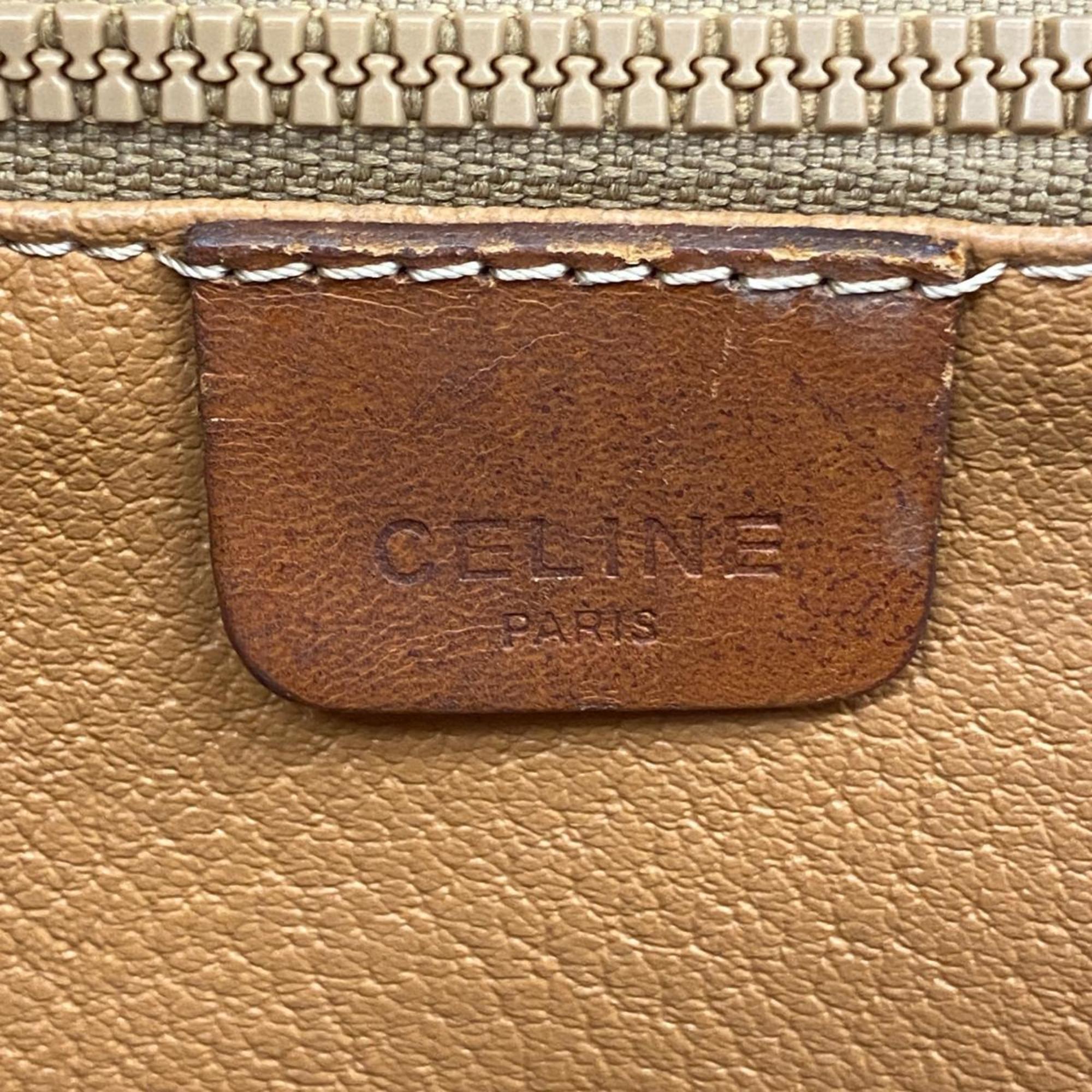 Celine Tote Bag Macadam Brown Women's