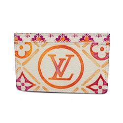 Louis Vuitton Business Card Holder Monogram Tile Porte Carte Sample M83625 Coral Ladies