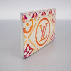 Louis Vuitton Business Card Holder Monogram Tile Porte Carte Sample M83625 Coral Ladies