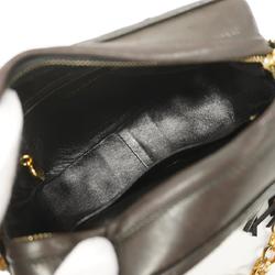 Chanel Shoulder Bag Matelasse Brilliant with Chain Lambskin Black Women's