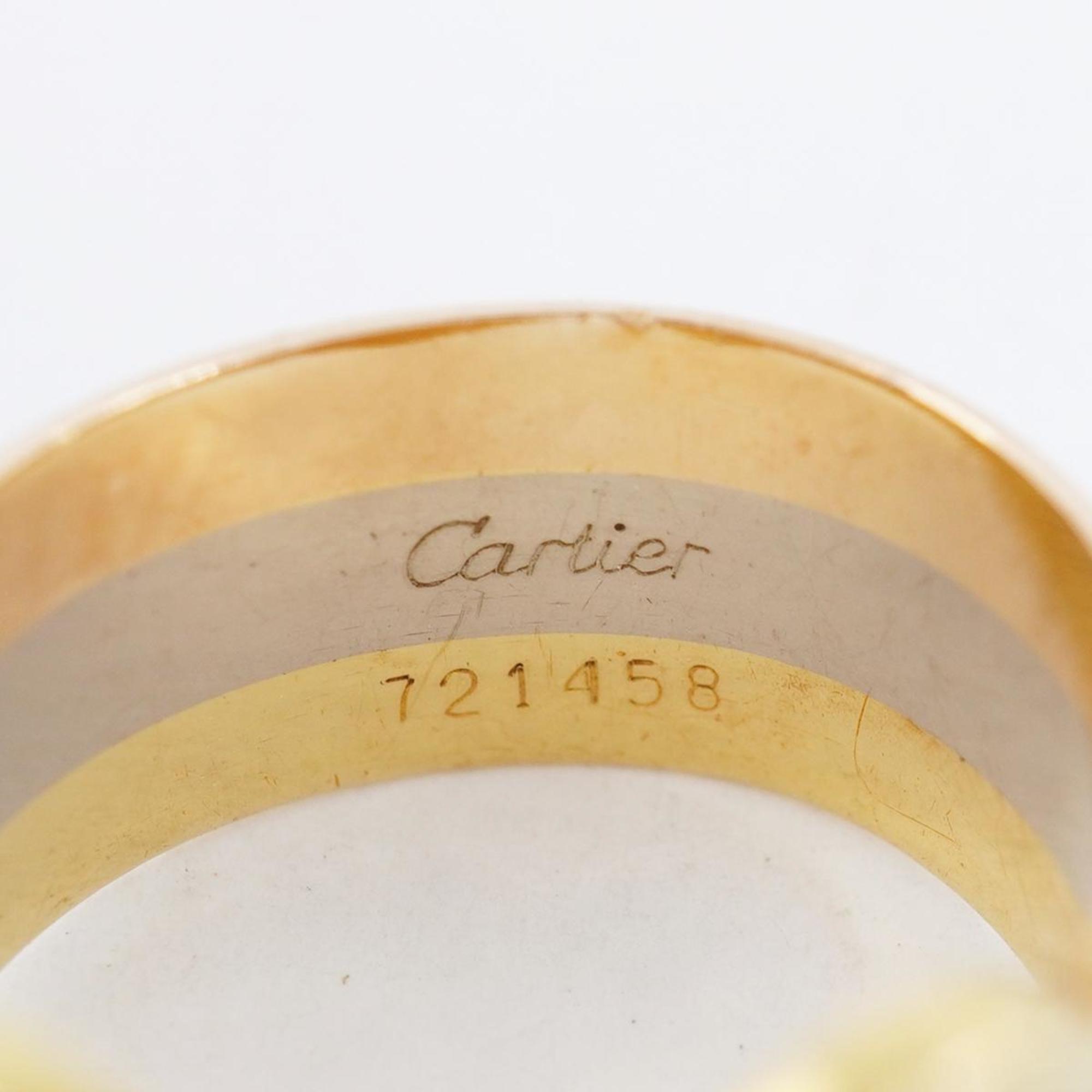 Cartier Ring 2C Trinity K18YG Yellow Gold K18WG White K18PG Pink Men's