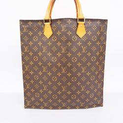 Louis Vuitton Tote Bag Monogram Sac Plat M51140 Brown Women's