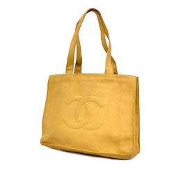 Chanel tote bag caviar skin beige ladies