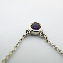 Tiffany Necklace Color by the Yard 925 Silver Amethyst Purple Women's