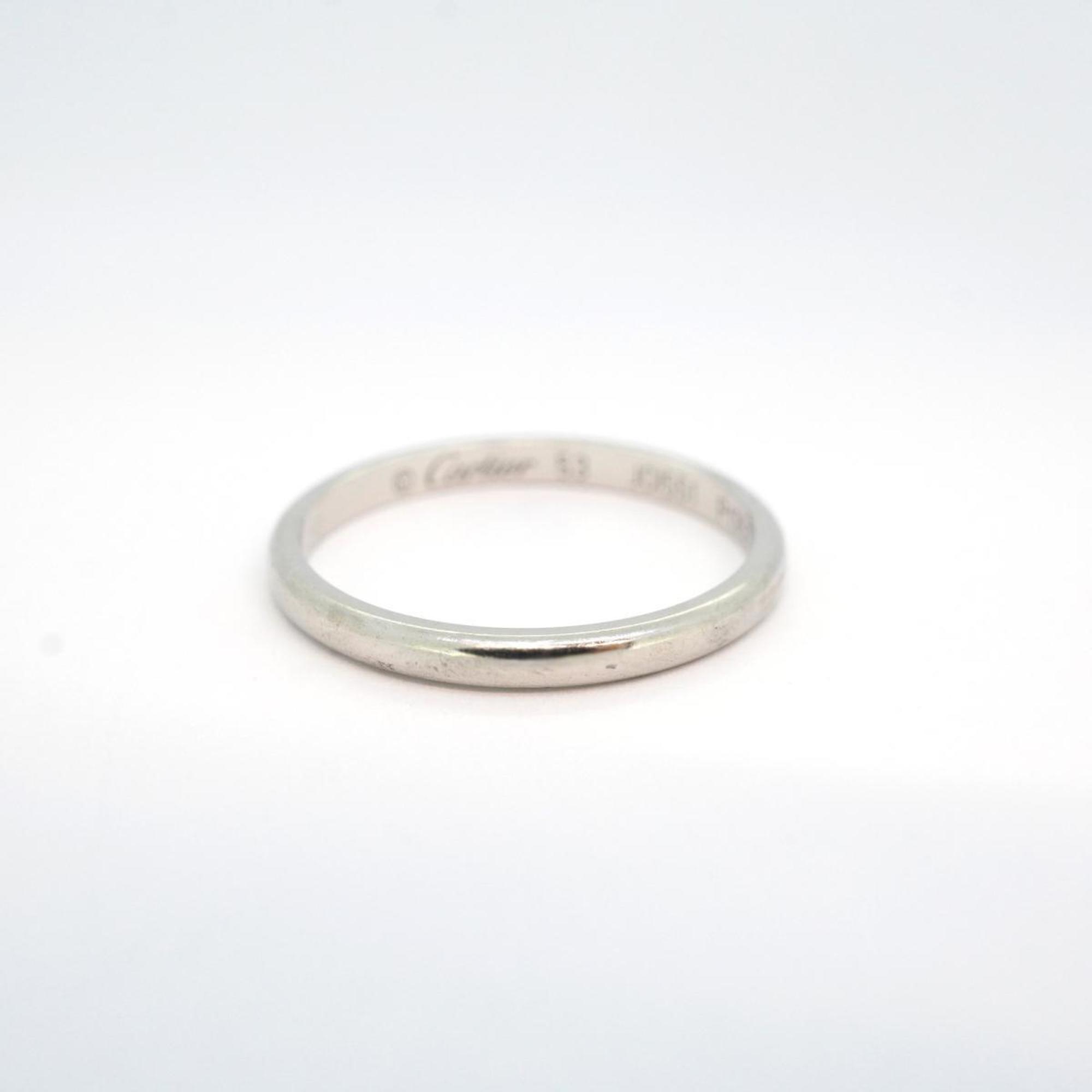 Cartier Ring Classic Wedding Pt950 Platinum Men's Women's