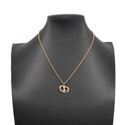 Christian Dior Necklace CD GP Plated Gold Women's