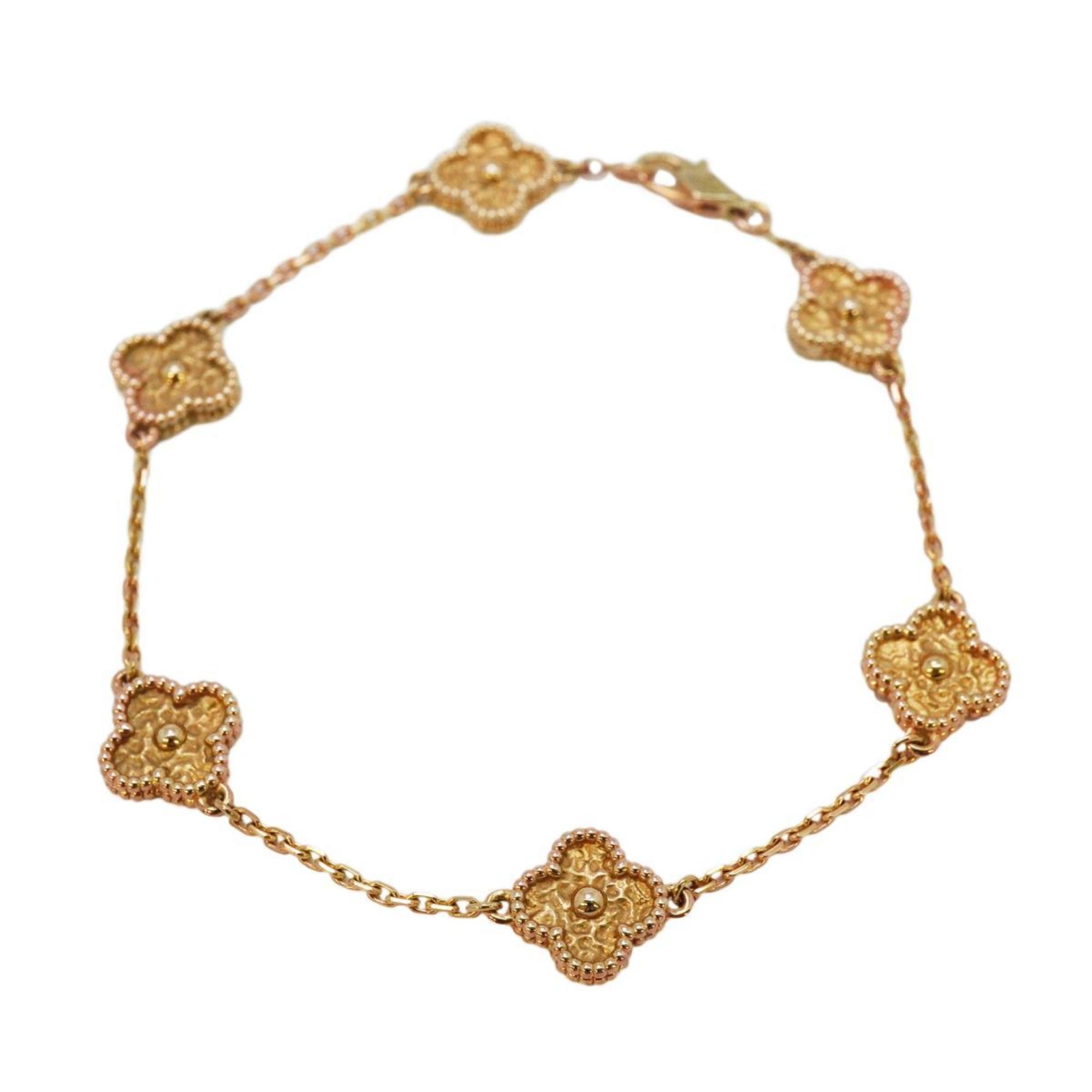 Van Cleef & Arpels Bracelet Sweet Alhambra K18PG Pink Gold Women's