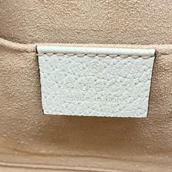 Gucci Shoulder Bag Sherry Line 517350 Leather Ivory Women's