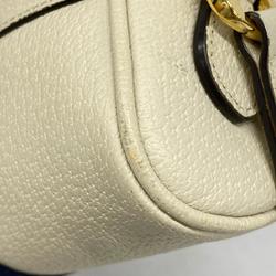 Gucci Shoulder Bag Sherry Line 517350 Leather Ivory Women's