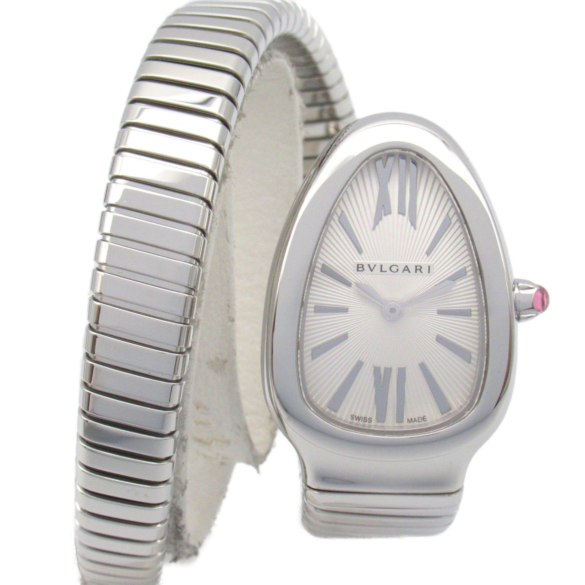 BVLGARI Serpenti Tubogas Watch Stainless Steel Women's Silver SP35S