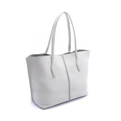 Tod's Tote Bag Leather Women's Grey