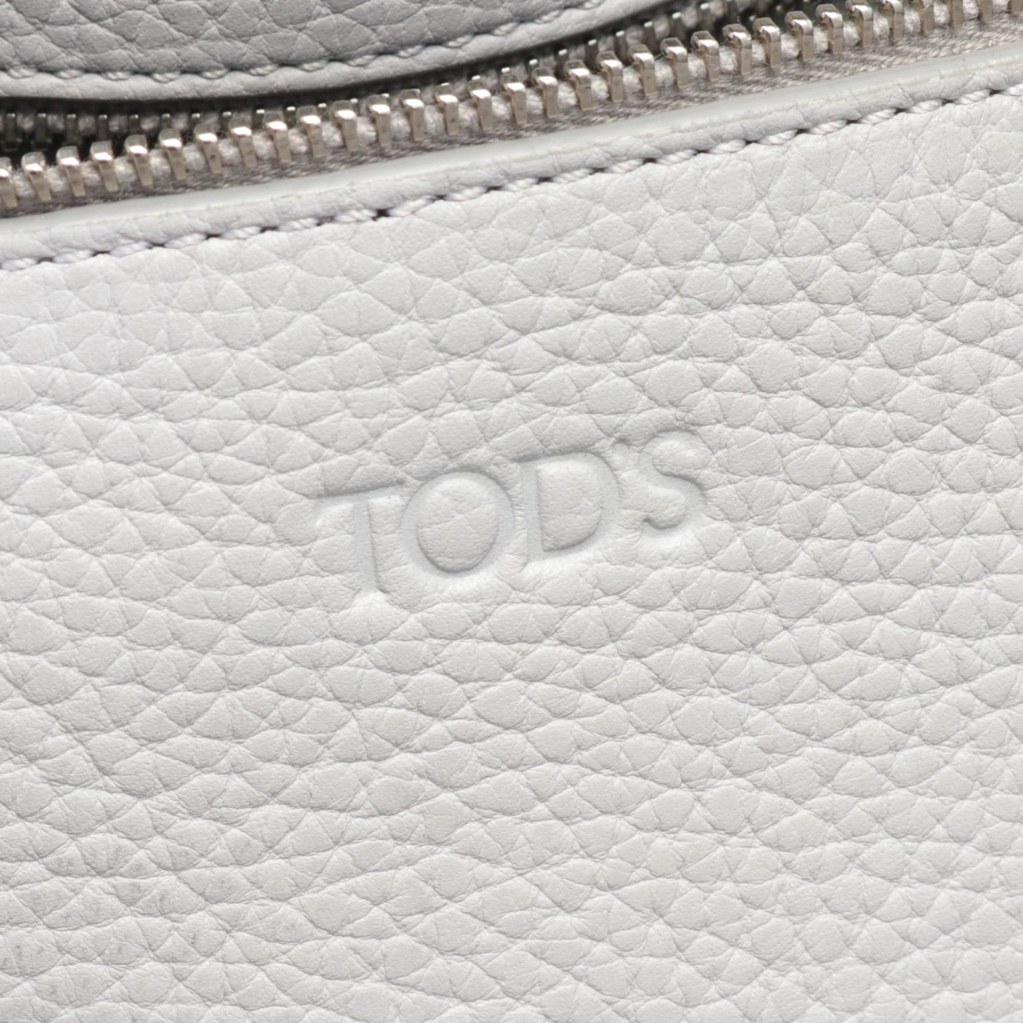 Tod's Tote Bag Leather Women's Grey