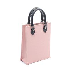 Louis Vuitton Petite Sac Plat Epi Rose Ballerine Handbag Bag Leather Women's Pink Black M69575