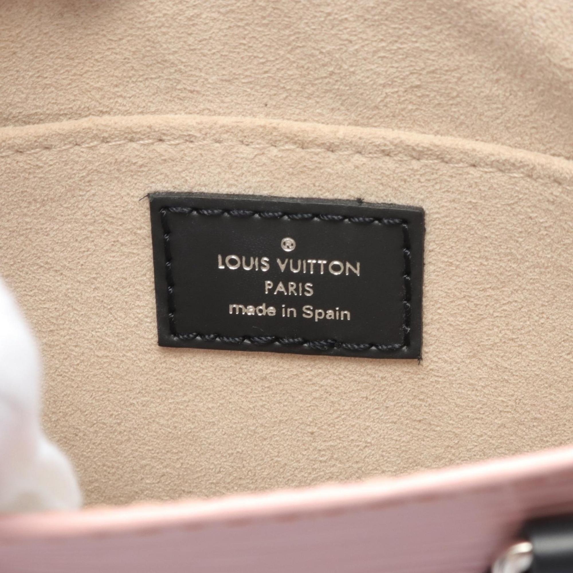 Louis Vuitton Petite Sac Plat Epi Rose Ballerine Handbag Bag Leather Women's Pink Black M69575