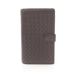 BOTTEGA VENETA Intrecciato Bi-fold Wallet Leather Men's Women's Brown