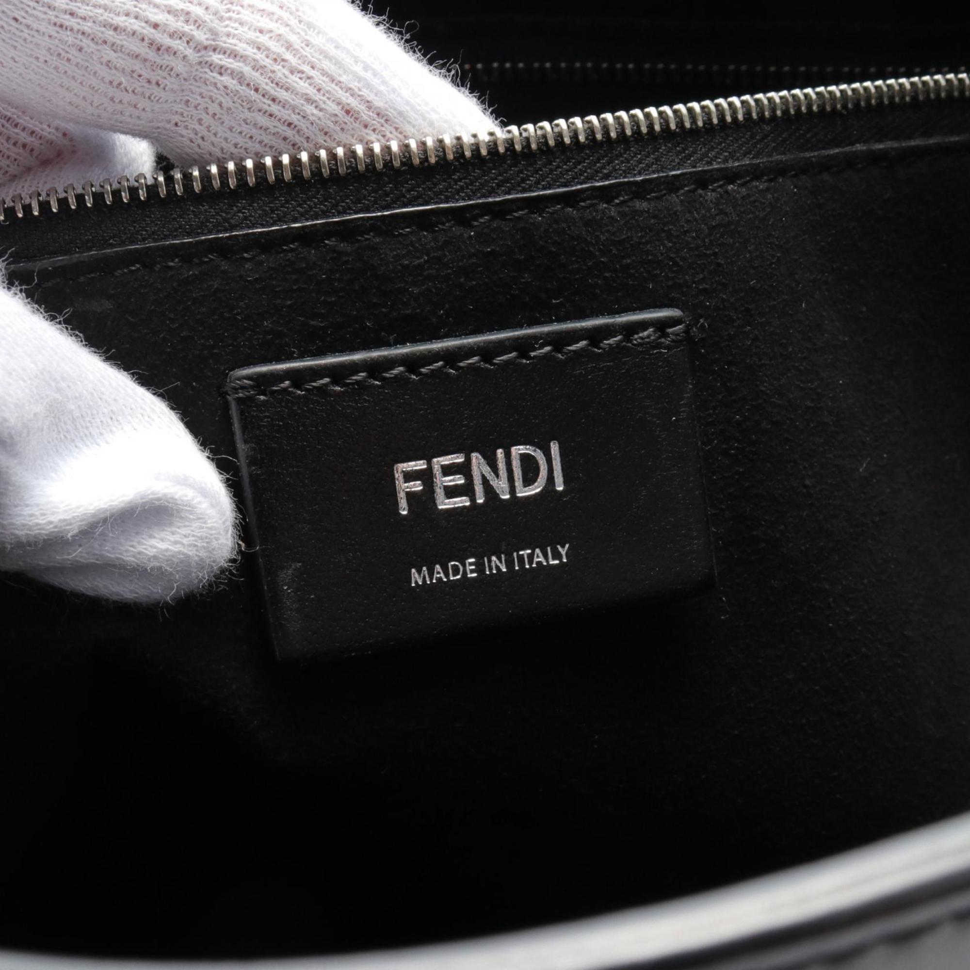 FENDI Shoulder Bag Leather Women's Black