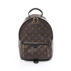 Louis Vuitton Palm Springs Backpack PM Monogram Rucksack Bag Coated Canvas Leather Women's Brown Black M44871