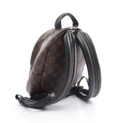 Louis Vuitton Palm Springs Backpack PM Monogram Rucksack Bag Coated Canvas Leather Women's Brown Black M44871