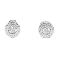 BVLGARI Earrings K18WG (White Gold) Diamond Women's Silver