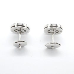 BVLGARI Earrings K18WG (White Gold) Diamond Women's Silver