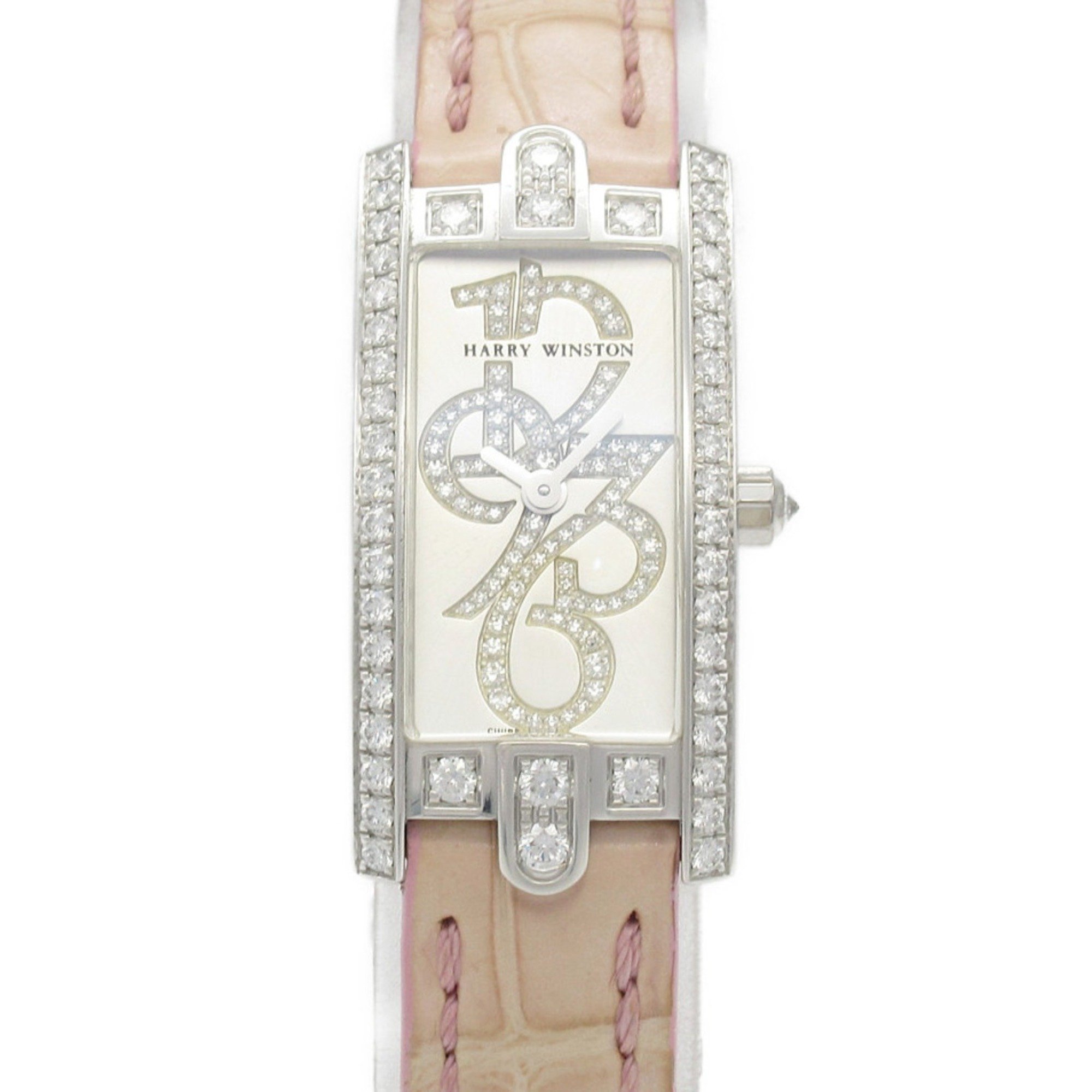 Harry Winston HARRY WINSTON Avenue C Watch Wristwatch K18 (Yellow Gold) Diamond Ladies Silver 332LQWL.WD D3.1