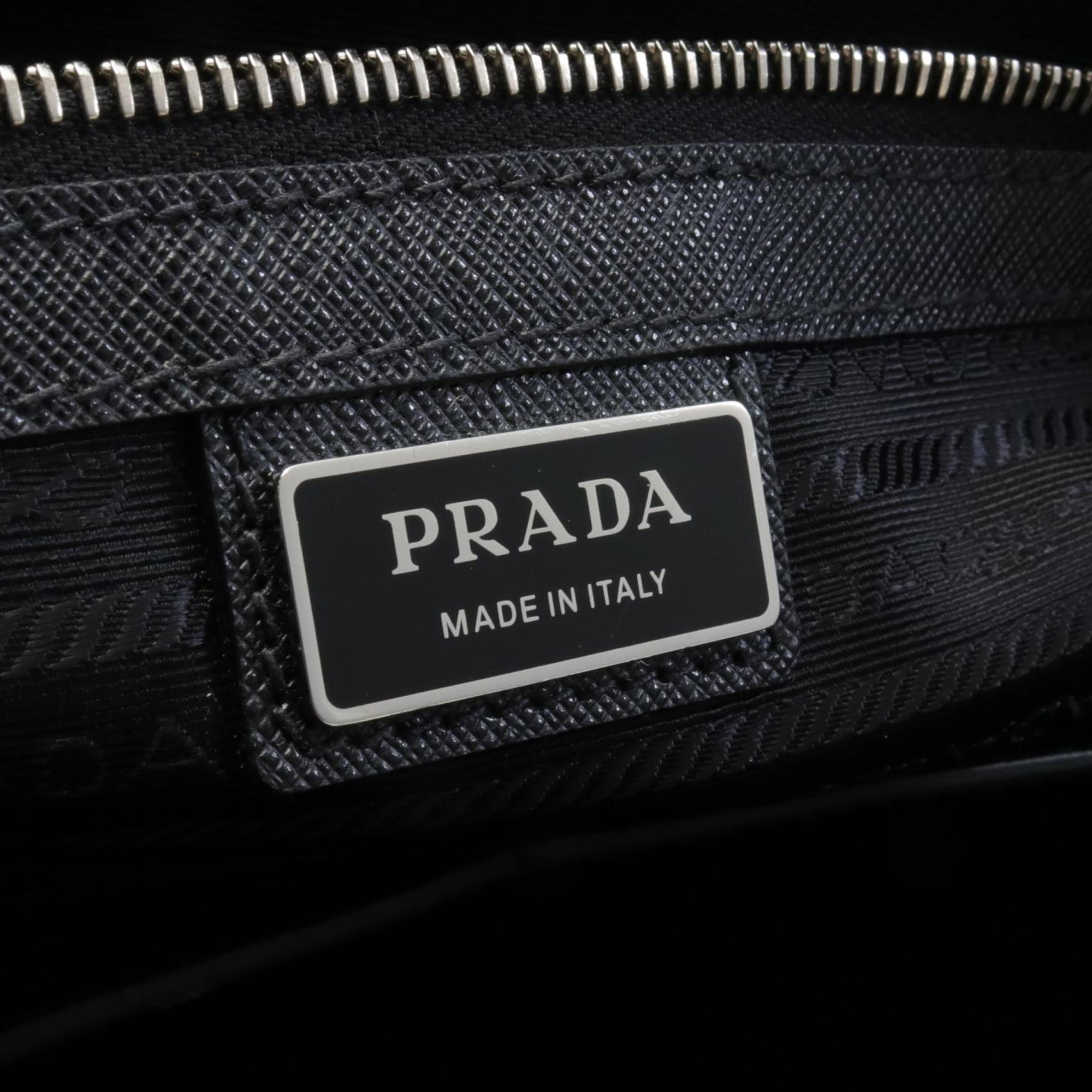 PRADA SAFFIANO TRAVEL Galleria Handbag Bag Saffiano Leather Women's Black 2VG061