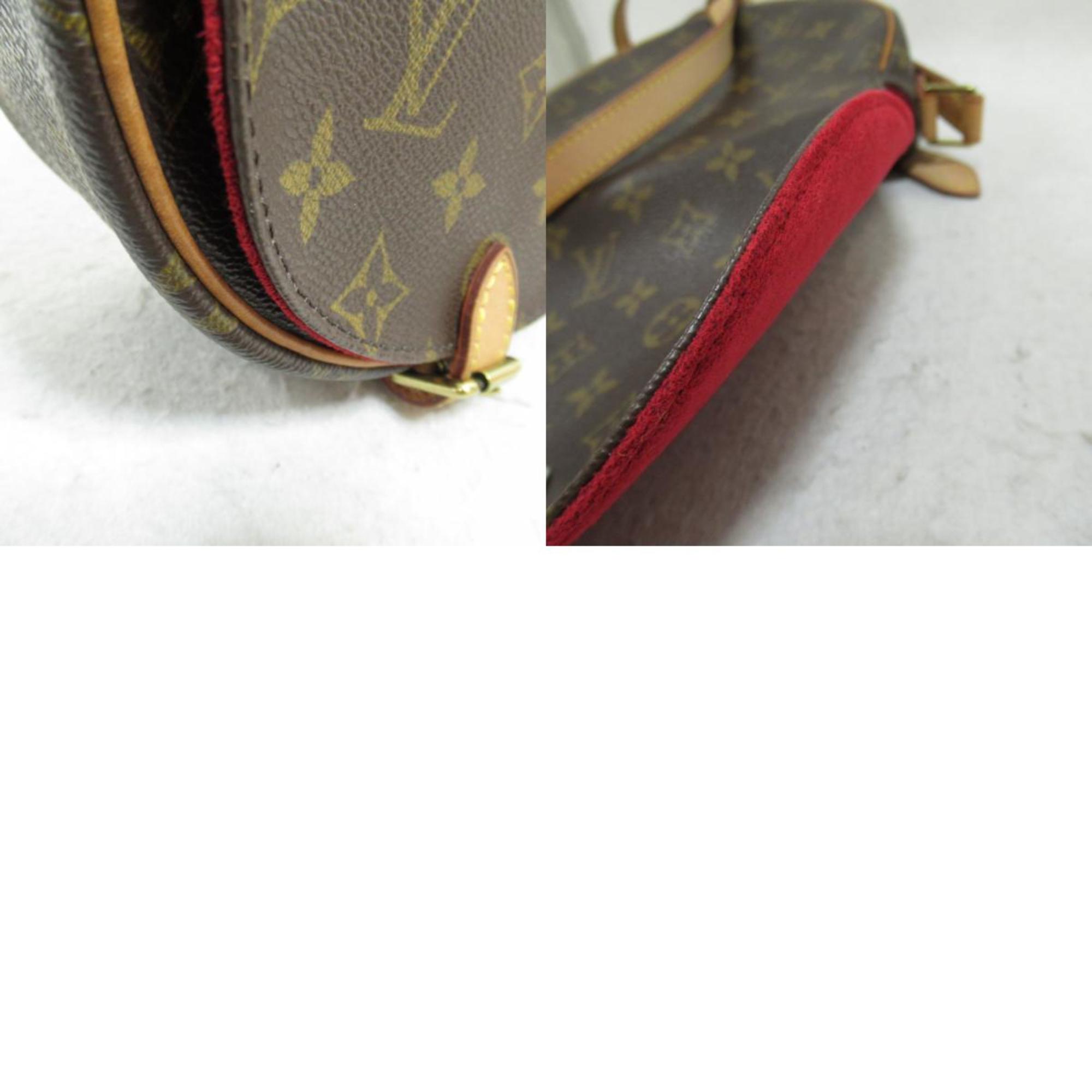 Louis Vuitton LOUIS VUITTON Tan Blanc Shoulder Bag Coated Canvas Monogram Women's Brown M51179