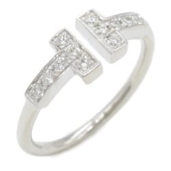 Tiffany & Co. T-Wire Diamond Ring, K18WG (White Gold), Diamond, Women's, Clear