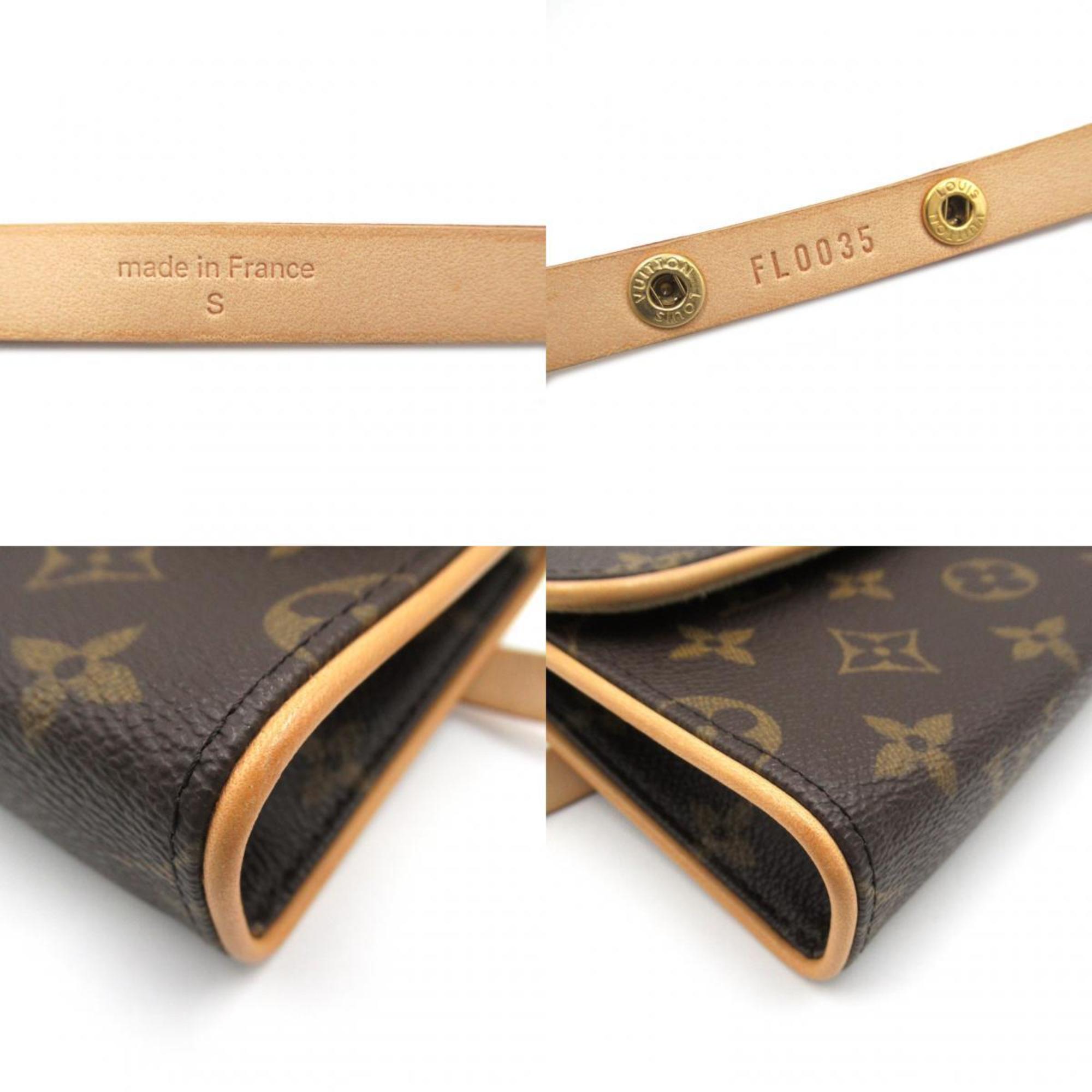 Louis Vuitton Florentine Pochette Waist Bag Body Coated Canvas Monogram Women's Brown M51855