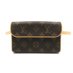 Louis Vuitton Florentine Pochette Waist Bag Body Coated Canvas Monogram Women's Brown M51855