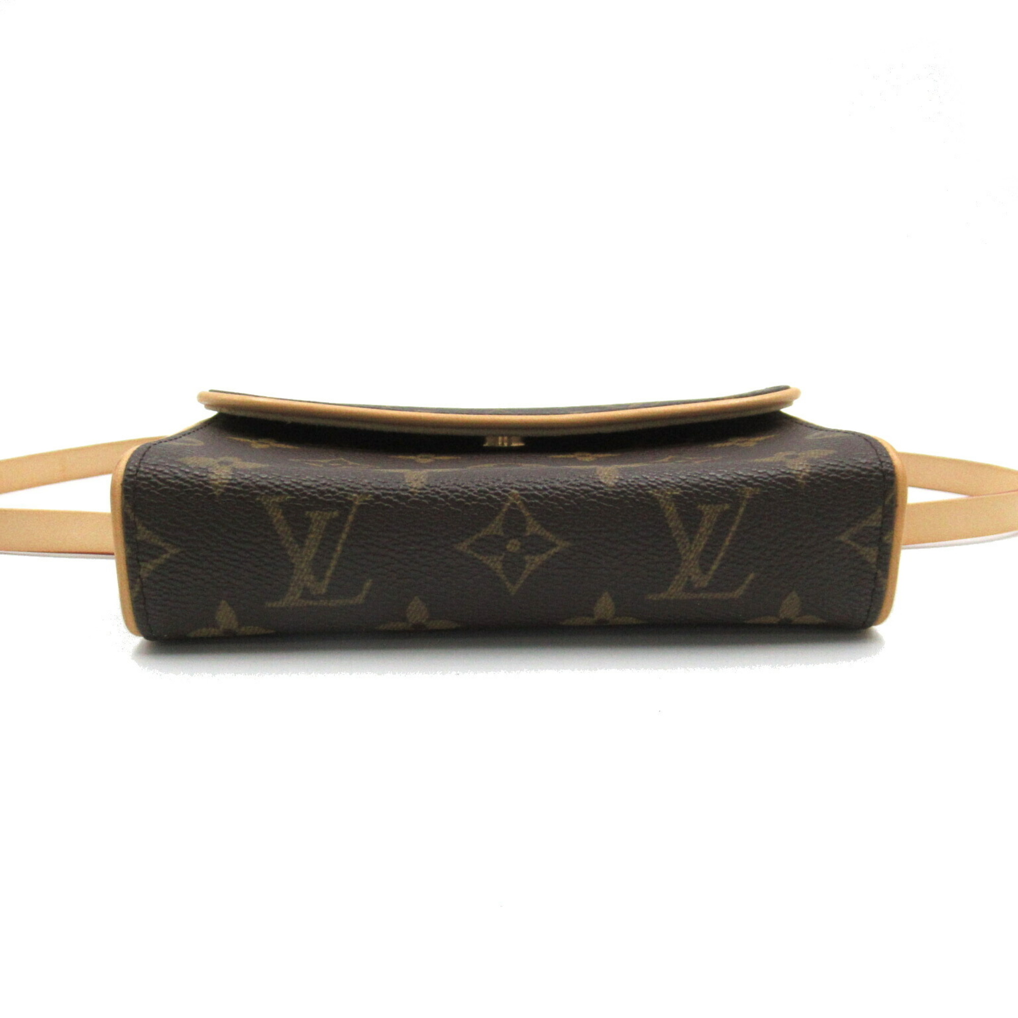 Louis Vuitton Florentine Pochette Waist Bag Body Coated Canvas Monogram Women's Brown M51855