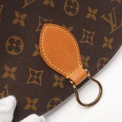 Louis Vuitton Saint-Cloud GM Shoulder Bag, Coated Canvas, Leather, Monogram, Women's, Brown, M51242