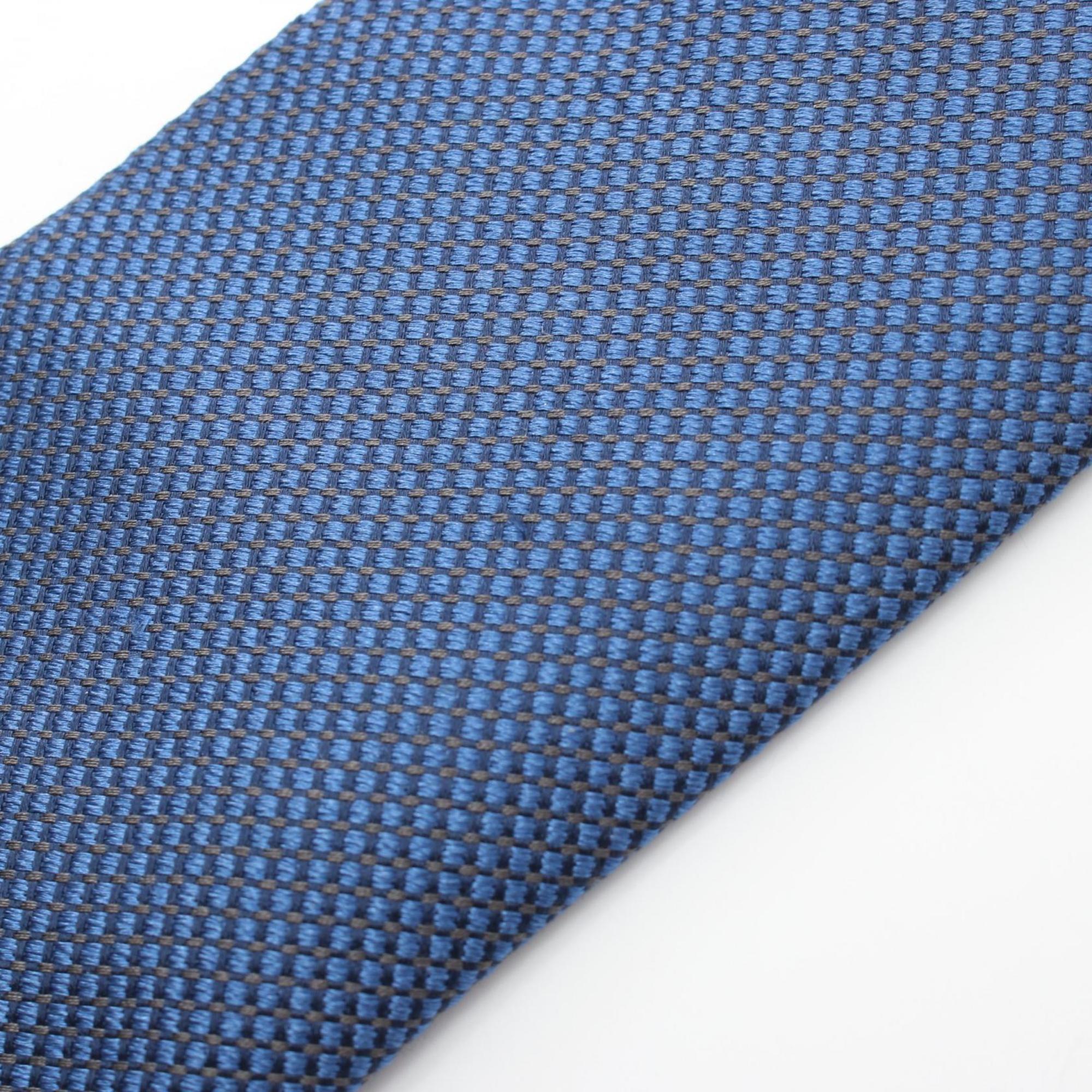 LOUIS VUITTON Necktie Clothing Silk Cotton Men's Blue