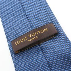 LOUIS VUITTON Necktie Clothing Silk Cotton Men's Blue