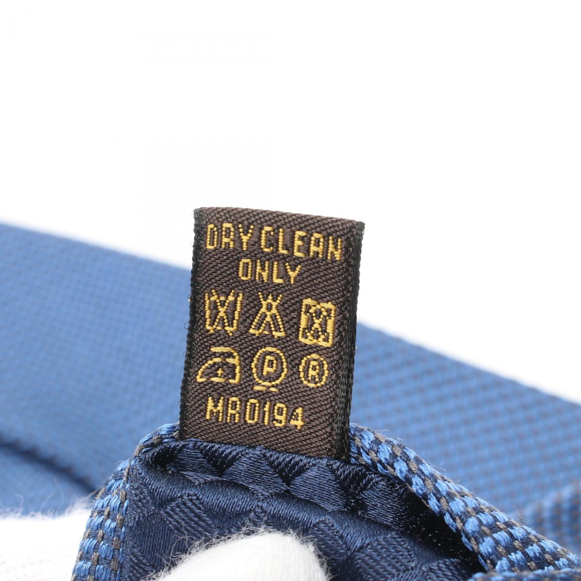 LOUIS VUITTON Necktie Clothing Silk Cotton Men's Blue