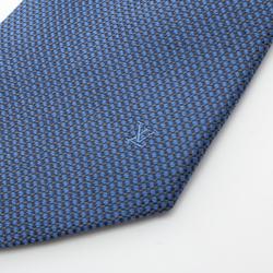 LOUIS VUITTON Necktie Clothing Silk Cotton Men's Blue