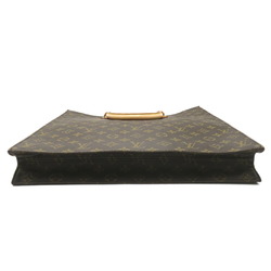 Louis Vuitton LOUIS VUITTON Sac Plat Bag Coated Canvas Monogram Women's Brown M51140