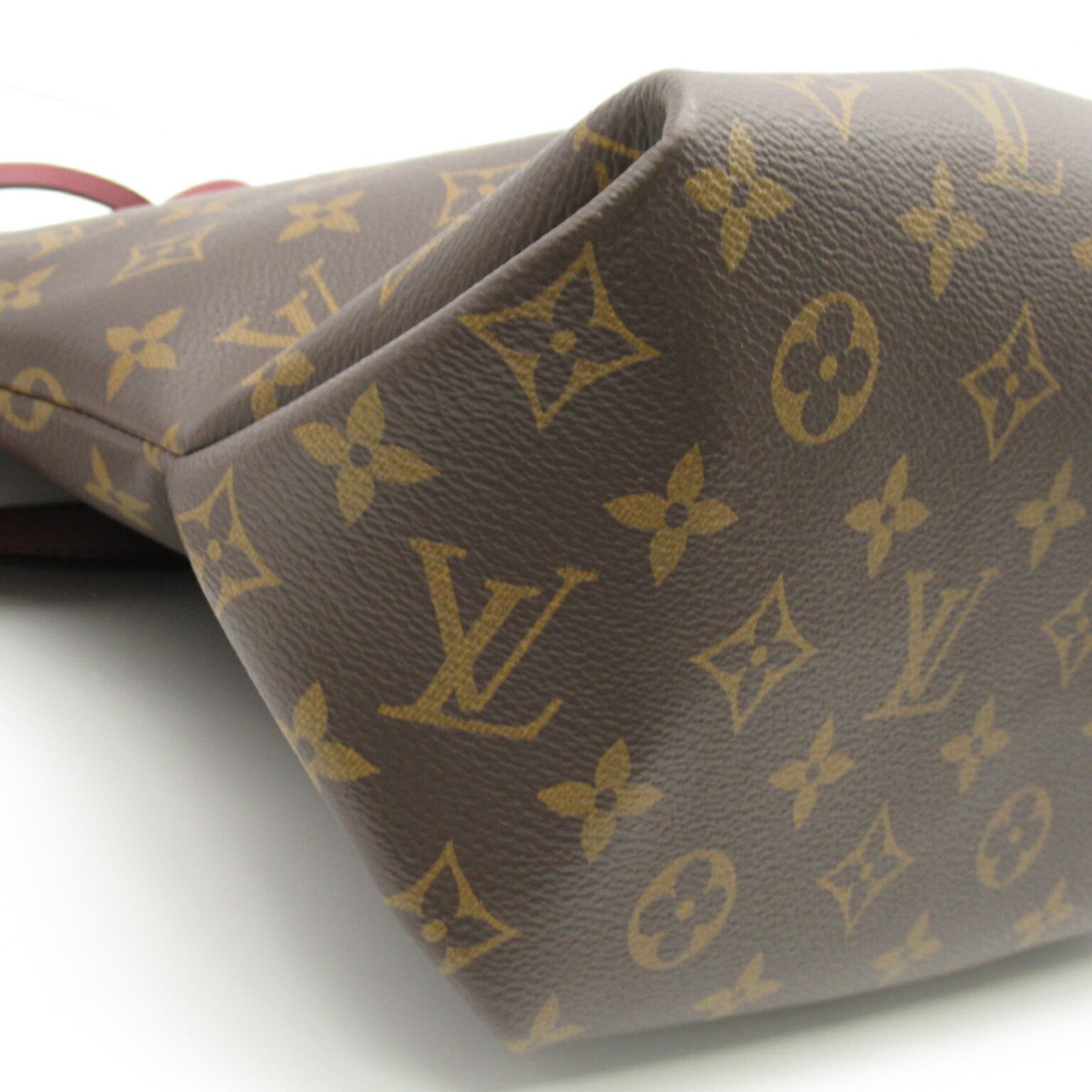 Louis Vuitton LOUIS VUITTON Flower Zip Tote MM Bag Coated Canvas Monogram Women's Brown Riduvan M44348