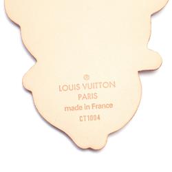 Louis Vuitton LOUIS VUITTON Porto Cle Panda Keychain Leather GP Women's Beige M62637