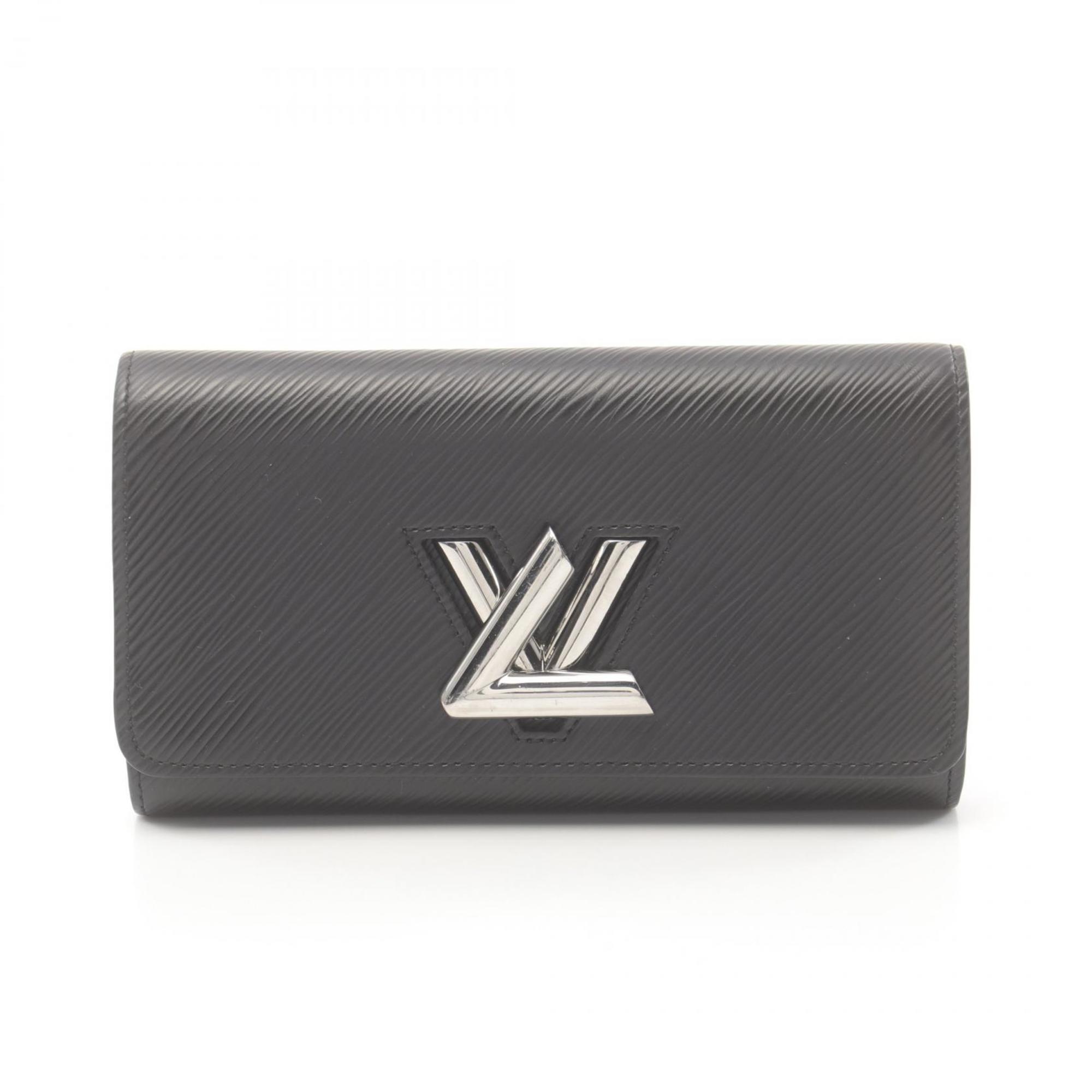 Louis Vuitton LOUIS VUITTON Portefeuille Twist Bi-fold Long Wallet Leather Epi Women's Black M68309