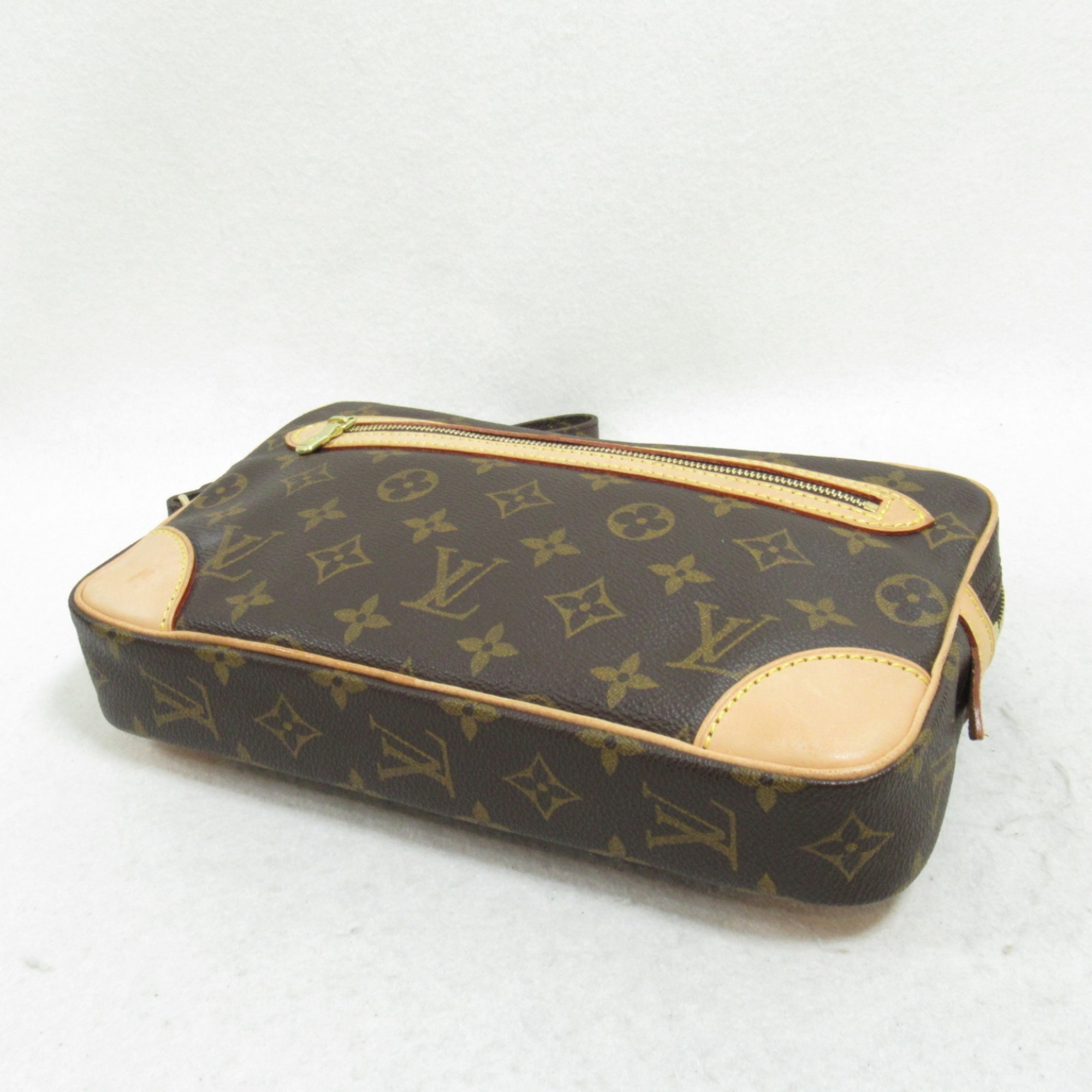 Louis Vuitton LOUIS VUITTON Marly Dragonne Clutch Bag Second Coated Canvas Monogram Men's Women's Brown M51825