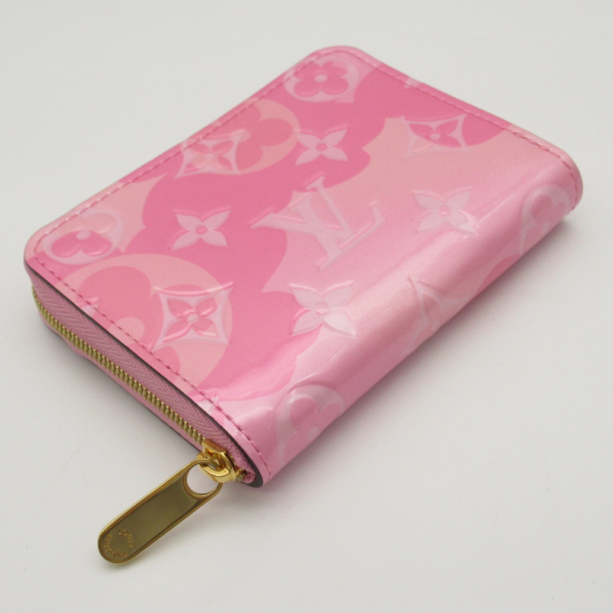 Louis Vuitton LOUIS VUITTON Zippy Coin Purse Wallet/Coin Case Wallet Leather Vernis Women's Pink M90590