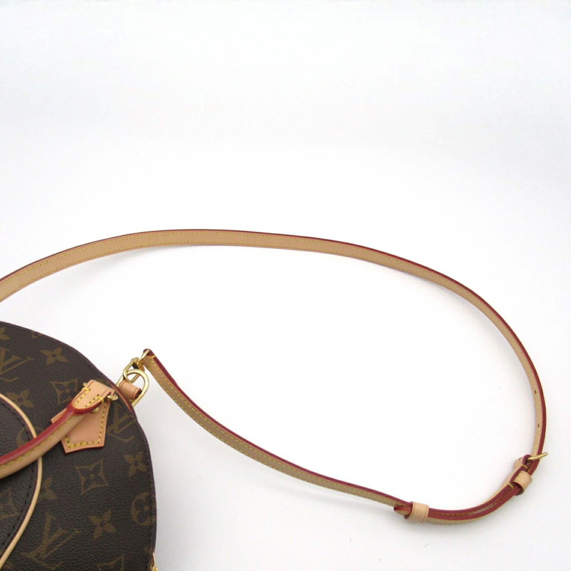 LOUIS VUITTON Ellipse PM Handbag, Coated Canvas, Monogram, Women's, Brown, M46196