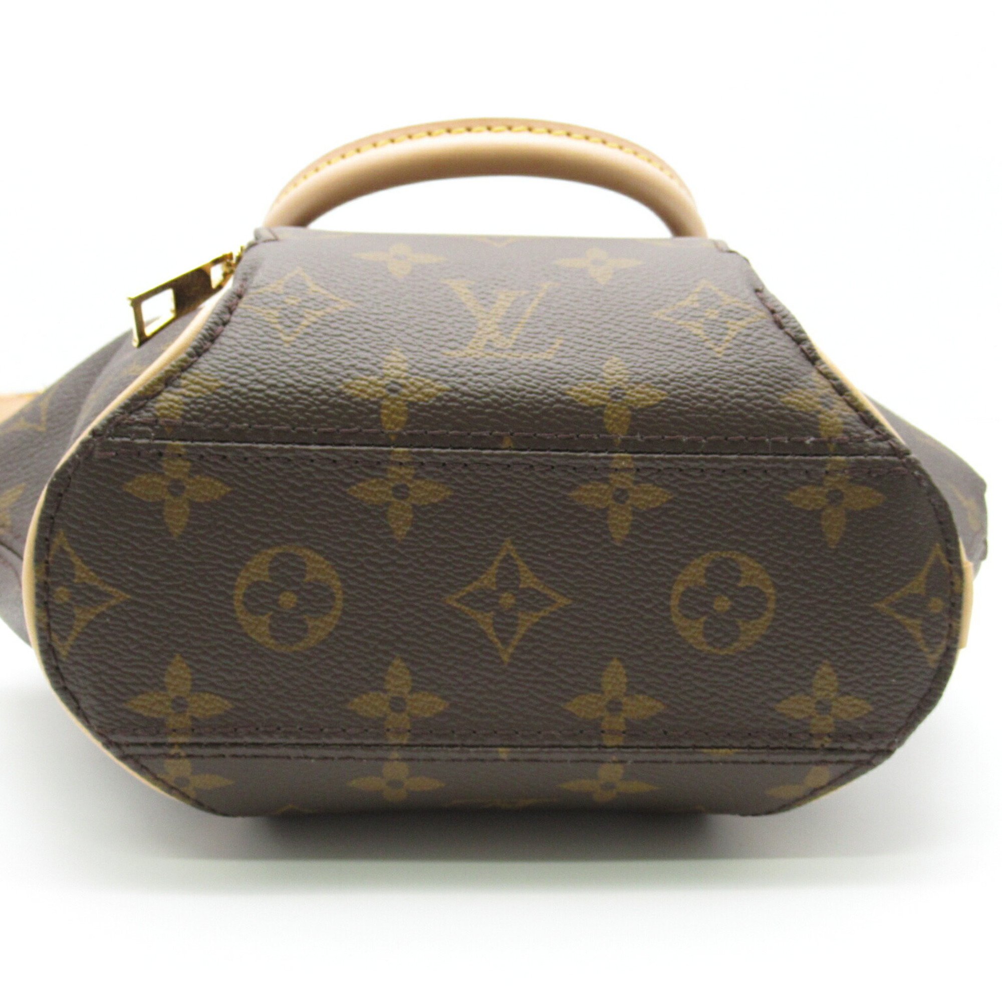 LOUIS VUITTON Ellipse PM Handbag, Coated Canvas, Monogram, Women's, Brown, M46196