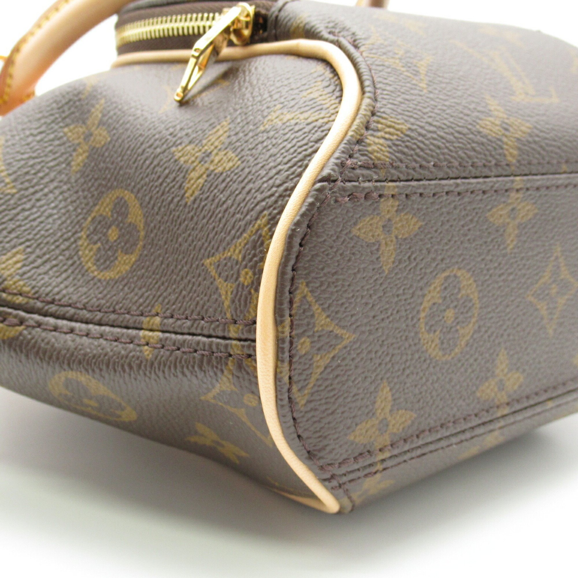 LOUIS VUITTON Ellipse PM Handbag, Coated Canvas, Monogram, Women's, Brown, M46196